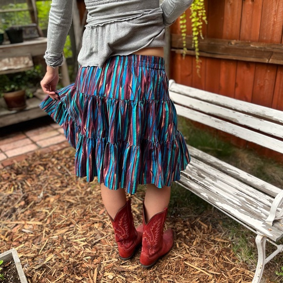 Miller Stockman for Western Living Vintage skirt. Cotton, square/line dance - Picture 2 of 10